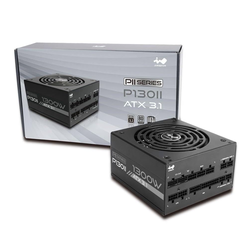 INWIN 1300W PLATINUM 電源ユニット Amazon | IN WIN 80PLUS Platinum認証取得・ATX 3.1準拠 「PII